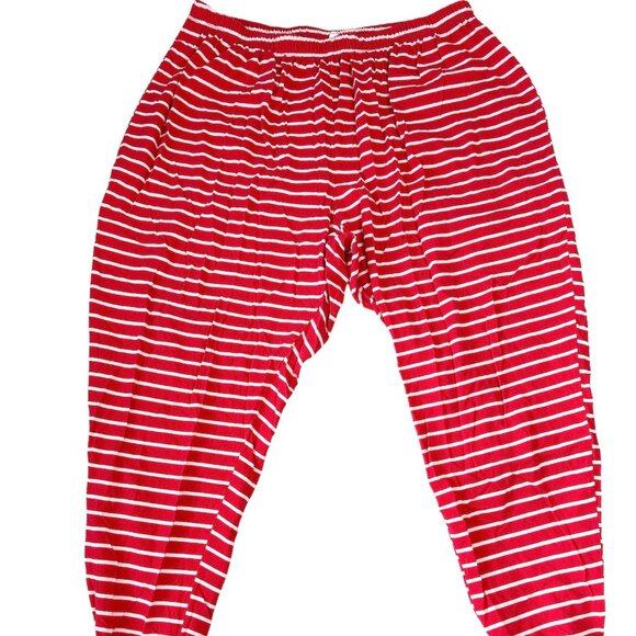 Jammies for your Families Women Stripe Red & White Set of Pajamas Size 1X, Used - Picture 3 of 5